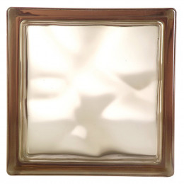 Brique de verre Bronze transp