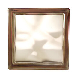 Brique de verre Bronze transp