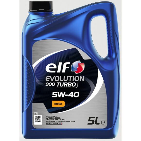 Lubrifiant Elf évolution 900 turbo Diesel 5w40 5L