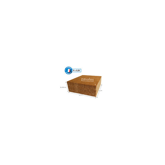 Panneau isolant en fibre de bois 122x57.5x20cm R 5.25