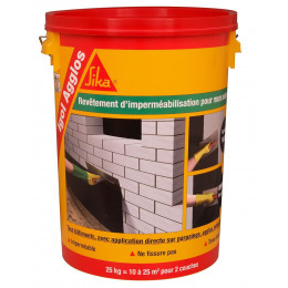 Enduit bitumeux imperméabilisant fondations noir 25kg