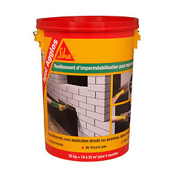 Enduit bitumeux imperméabilisant fondations noir 25kg