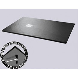 Receveur 80x120cm noir Bastia