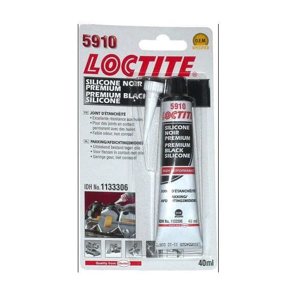 Adhésif silicone SI 5910 noir Bl - tube 40ml