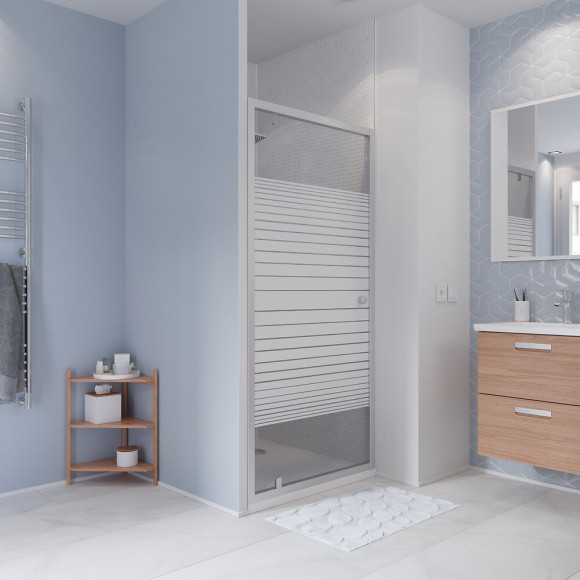 Porte Pivotante 80x190cm 6mm sérigraphier