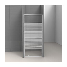 Porte de douche pivotante largeur 90 cm en verre 4 mm sérigraphié