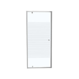 Porte de douche pivotante largeur 90 cm en verre 4 mm sérigraphié