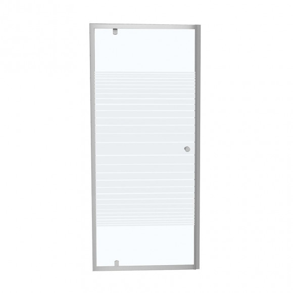 Porte de douche pivotante largeur 90 cm en verre 4 mm sérigraphié