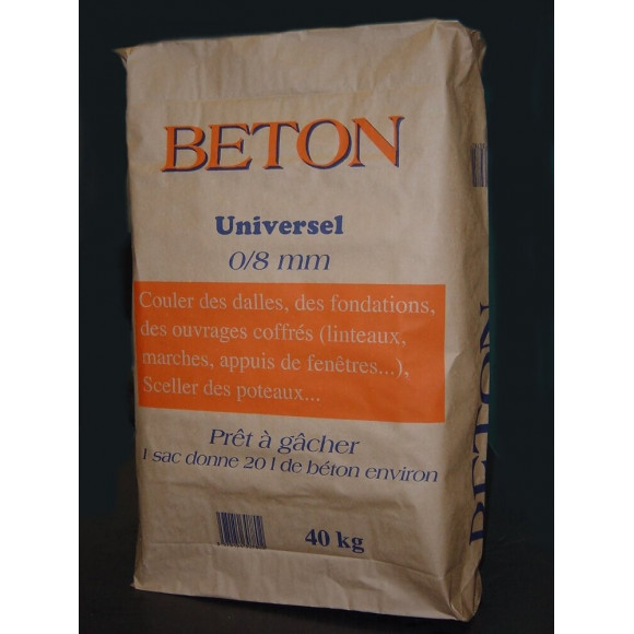 Béton prêt à gacher 40kg