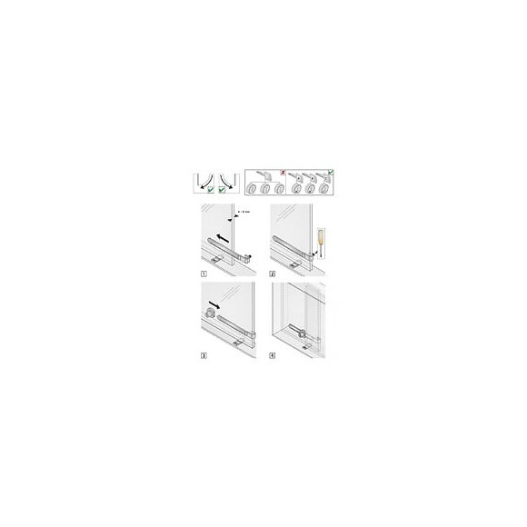 Serrure De Vitrine Acier En Applique Hettich, Axe 22 Mm