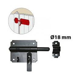 Verrou De Box Porte Cadenas Acier Prépeint, H.70 X L.150 X P.26 Mm