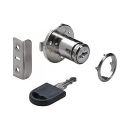 Serrure De Meuble Acier À Encastrer Hettich 18 Mm Réversible