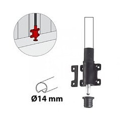Verrou D'espagnolette Composite Plastifié, H.100 X L.46 X P.25 Mm