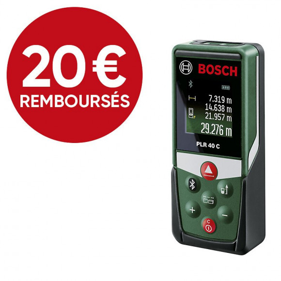 Télémètre laser connecté PLR 40 C