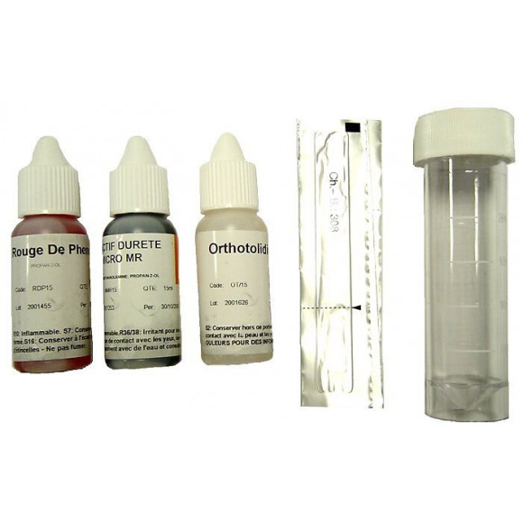 Kit d'analyse d'eau complet