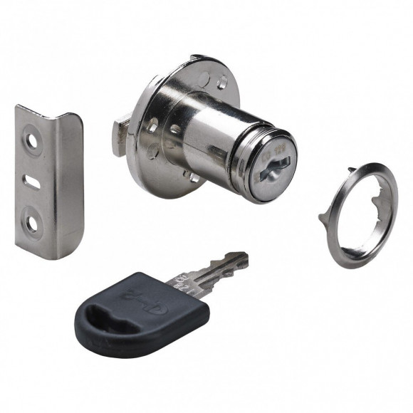 Serrure De Meuble Acier À Encastrer Hettich 18 Mm Réversible