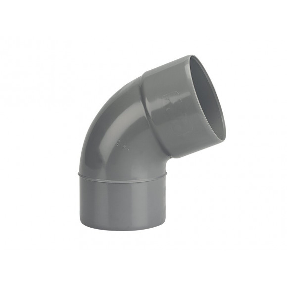 Coude PVC évacuation bâtiment MF 67°30 DN80