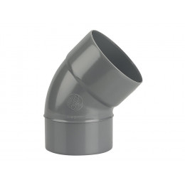 Coude PVC évacuation bâtiment MF 45° DN125