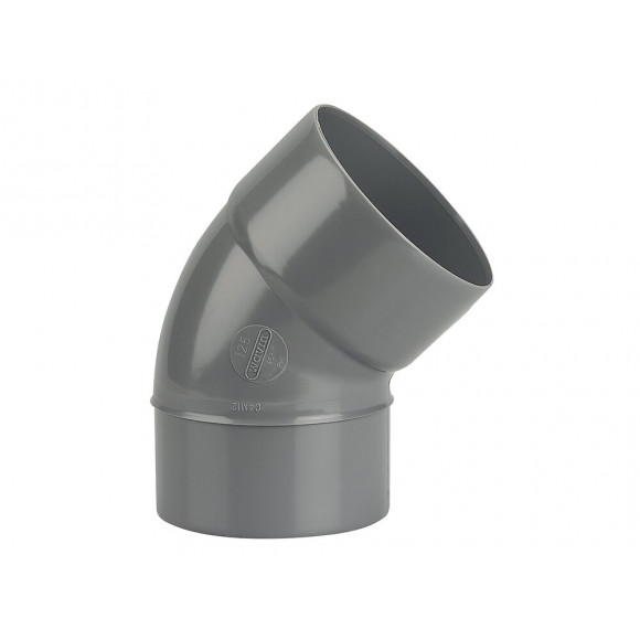 Coude PVC évacuation bâtiment MF 45° DN125