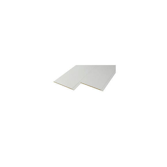Lambris MDF 0.8x19x260cm blanc noble