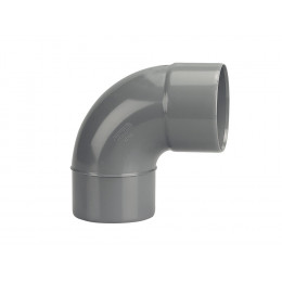 Coude PVC évacuation bâtiment MF 87°30 DN80