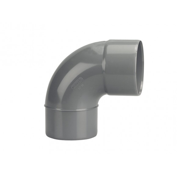 Coude PVC évacuation bâtiment MF 87°30 DN80