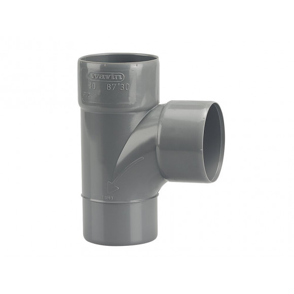 Culotte PVC évacuation bâtimentMF 87°30 DN80