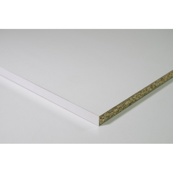 Tablette mélaminée Blanc 1850x500x16mm