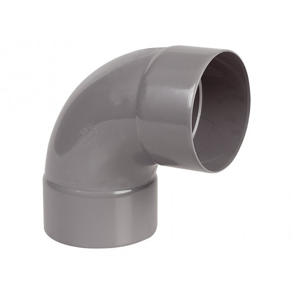 Coude PVC évacuation bâtiment FF 87°30 DN125