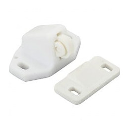 Lot De 2 Loqueteaux À Bille Plastique Hettich, L.27 X L.35 Mm