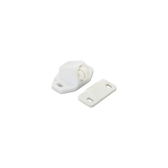 Lot De 2 Loqueteaux À Bille Plastique Hettich, L.27 X L.35 Mm
