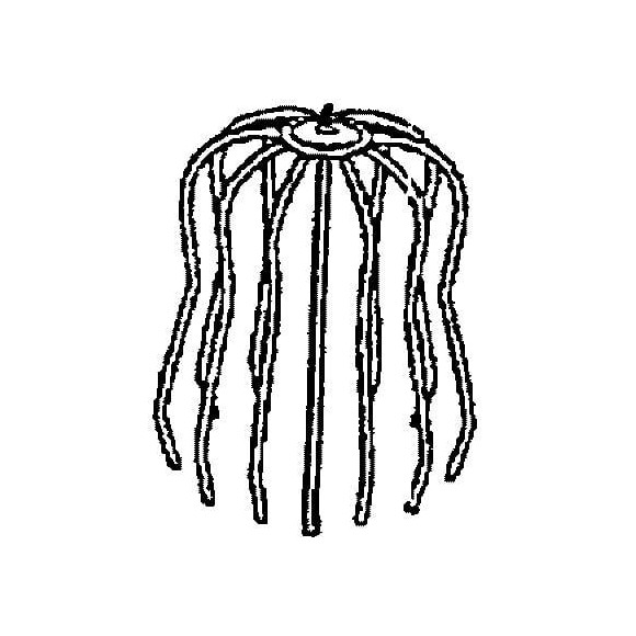 Crapaudine métallique pour tube descente gouttière DN80-100