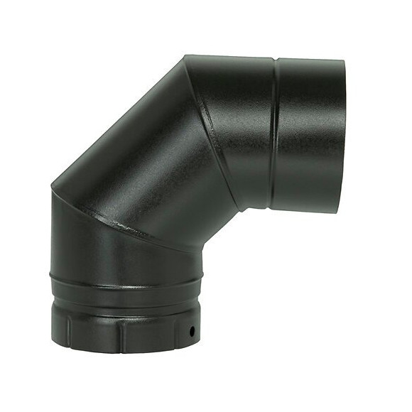 Coude 90° émaillé noir diamètre 180mm
