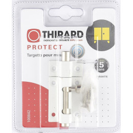 Targette À Pêne Rond Thirard, Laiton Laqué Blanc