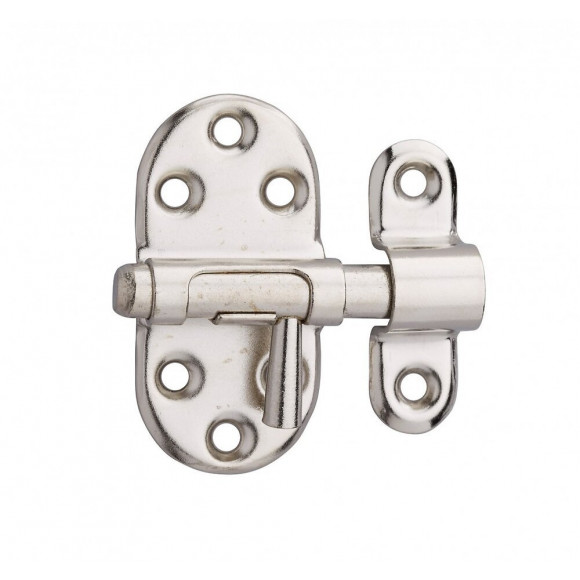 Targette À Pêne Rond Thirard, Acier Nickelé Gris