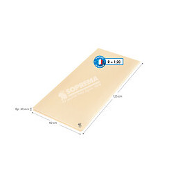 Panneau isolant polystyrène extrudé 125x60x4cm R 1.20