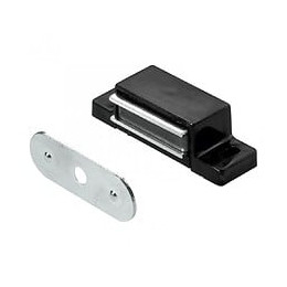 Lot De 4 Loqueteaux Magnétiques Plastique Hettich, L.14.5 X L.45.3 Mm