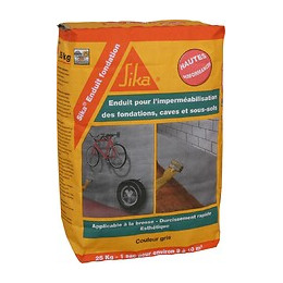 Enduit imperméabilisation fondation gris 25kg