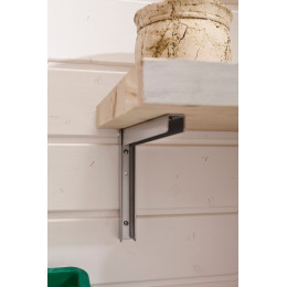 Console équerre pliante - blanc - 28x20cm