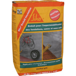 Enduit imperméabilisation fondation gris 25kg