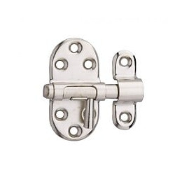 Targette À Pêne Rond Thirard, Acier Nickelé Gris