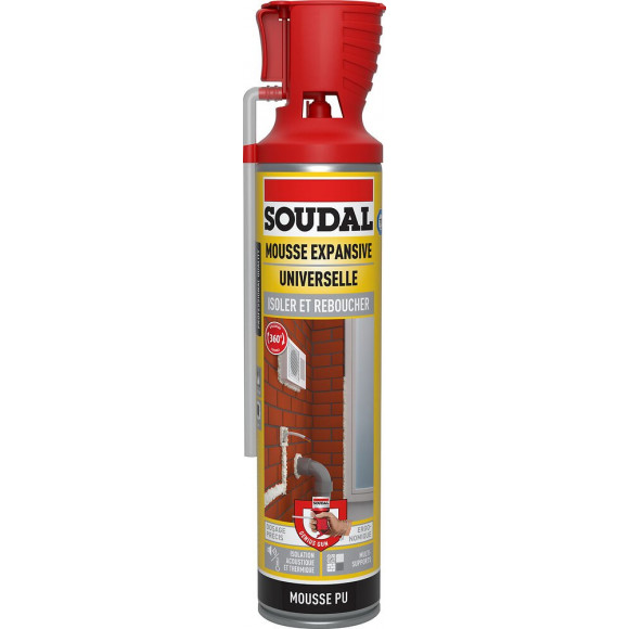 Mousse Isoler et Reboucher Pistolet intégré 500ml