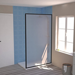 Paroi de douche fixe extensible largeur 120cm 