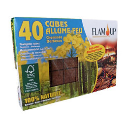Allume-feu 100% naturel Boîte de 40 cubes