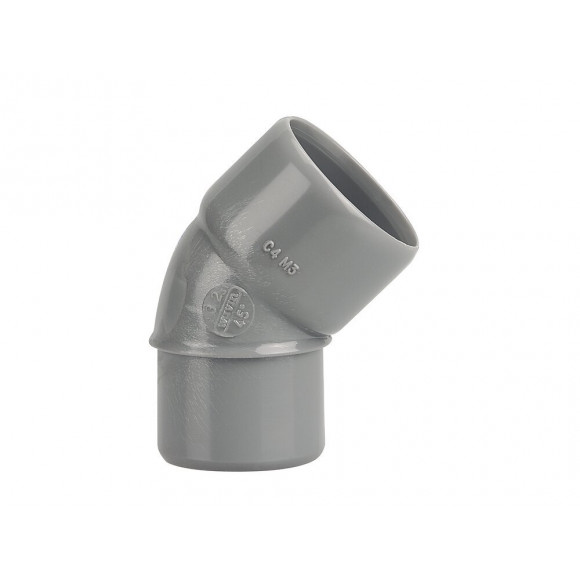 Coude PVC évacuation bâtiment MF 45° DN32