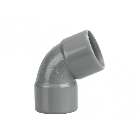 Coude PVC évacuation bâtiment FF 67°30 DN32