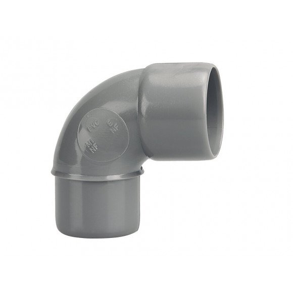 Coude PVC évacuation bâtiment MF 87°30 DN40