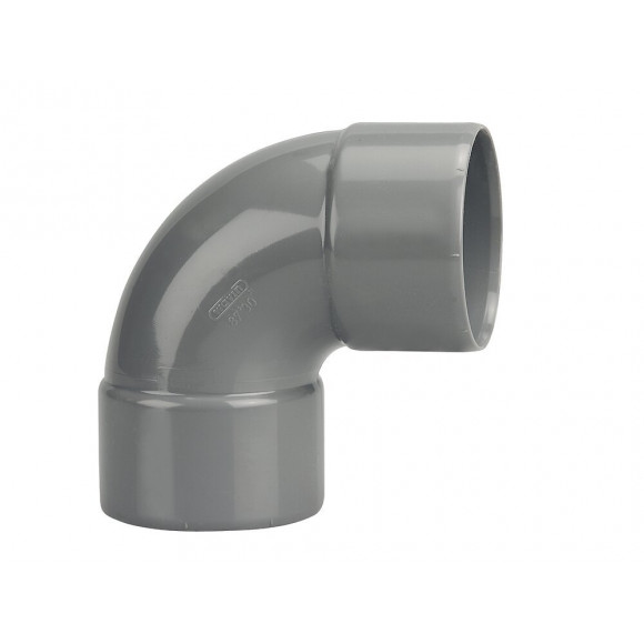 Coude PVC évacuation bâtiment FF 87°30 DN50