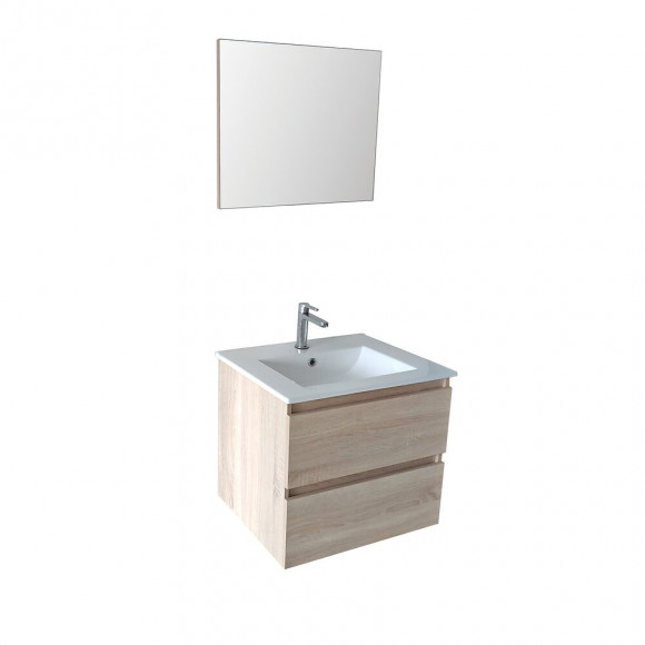MEUBLE 60 CM BOIS + MIROIR