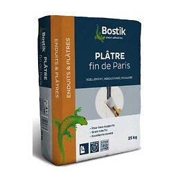 Plâtre fin en sac de 25KG